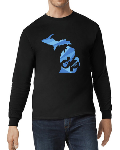 Long Sleeve - DP MI Logo Black